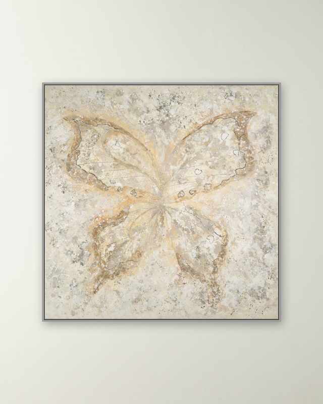 "Gold Butterfly" Hand-Embellished Giclee by H. Scott